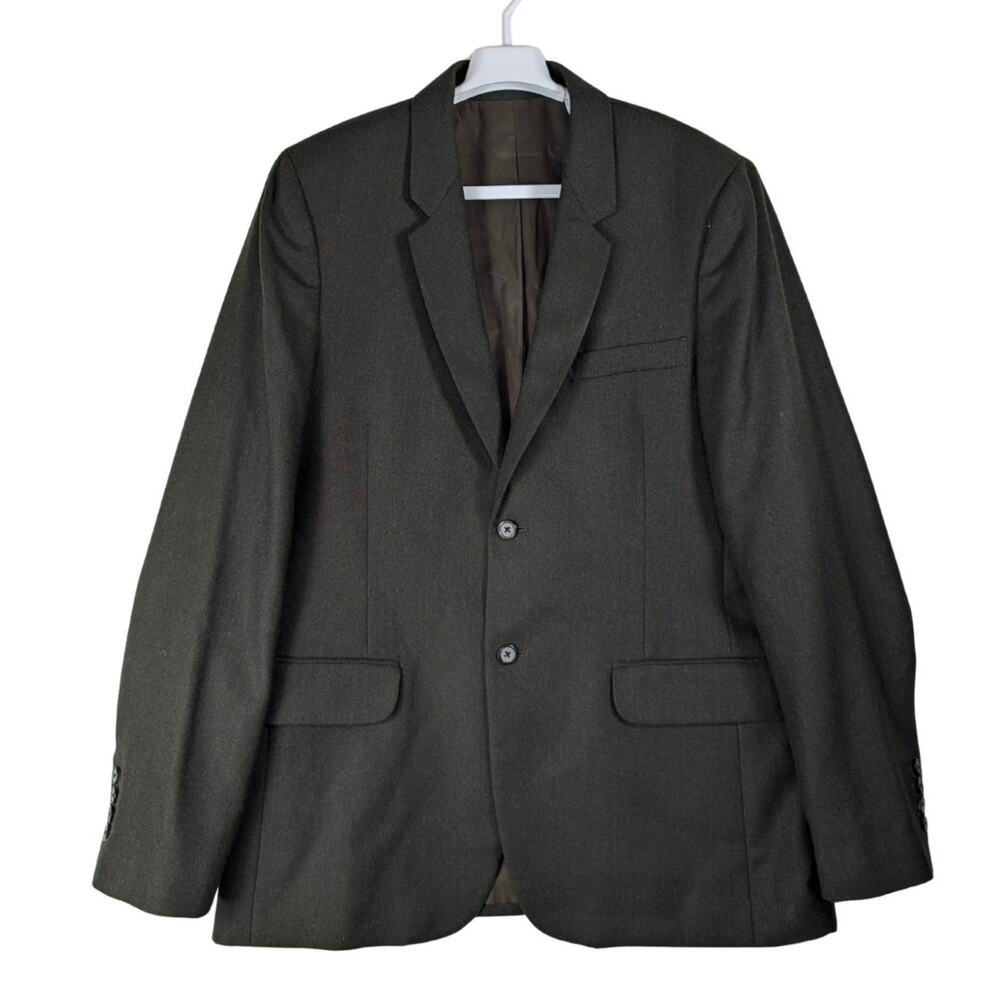 Vince Italian Fabric Wool Blend Blazer Jacket Tailored Coat Black Men’s Size 44